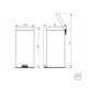 thumbnail image 4 of Bote de Basura Tramontina Acero Inoxidable con Pedal 30 LT, 4 of 4