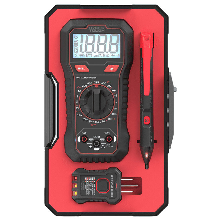 Electrical Tester Kit with Multimeter and Storage Case photo 1