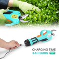 thumbnail image 5 of Electric Pruning Shears, 7.2V Cordless Pruning Shears, Power Pruner with 2pcs 2Ah Rechargeable Batteries and 1 Replacement Blade, Electric Pruner for Gardening, Twigs, Crafting, 0.87in Branch Cutter, 5 of 6