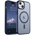 thumbnail image 1 of Funda magnética SUPFINE para iPhone 15, color azul marino, 1 of 7