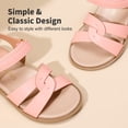 thumbnail image 2 of Sandalia DREAM PAIRS SDSD223K Rosa para Niña con Tiras Planas, 2 of 7