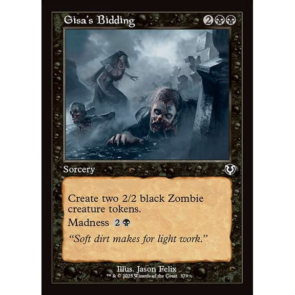 MtG Innistrad Remastered Common Gisa's Bidding (Classic Frame) #379