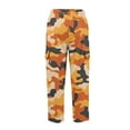 thumbnail image 6 of Dresfit Baggy Joggers for Men Open Bottom Winter Cotton Straight Leg Cargo Sweatpants Drawstring Camo Yoga Trousers Autumn Wide Leg Loose Sweat Pants Saffron 2XL, 6 of 8
