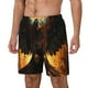 thumbnail image 1 of Balery Cool Black Eagle Bañador para hombre, shorts de playa de secado rápido con entrepierna y forro de compresión-Large, 1 of 6
