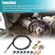 thumbnail image 2 of 1 Juego Universal Freno Estacionamiento Freno Cable Kit Metal Plástico Negro, 2 of 7