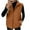 Brown, variant on Winter Vest for Women Lightweight Zip up Sleeveless Padded Warm Jackets Stand Collar Coats with Pockets