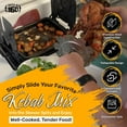 thumbnail image 6 of ROTO-Q 360 Cordless Rotisserie Kit w/Skewer Set for Grills, Ovens, Smokers - Non-Electric Spit Roaster - Gas or Charcoal BBQ - Kamado Joe Green Egg Kettle - Indoor Outdoor Cooking - Black, 6 of 9