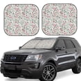 thumbnail image 1 of Balery Fairy Floral Parasol para parabrisas de coche de 2 piezas | Parasol plegable para parabrisas delantero de coche para la mayoría de sedanes-Large, 1 of 6