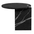 thumbnail image 2 of Nuevo Mya 20" Contemporary Honed Marble Stone Coffee Table in Nero Black, 2 of 3