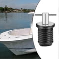 thumbnail image 4 of Marine Boat Drain Plug T-Handle Screw Adjustable Rubber Deck Drain Plug,Silver 19MM, 4 of 5