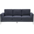 thumbnail image 7 of 3-Piece Sofa Set, Modern Chenille Upholstered Sofa Couch Sets Including 3-Seat Sofa, Loveseat and Single Chair with Sturdy Metal Legs for Living Room Bedroom Apartment (1+2+3 Seat), Blue-Gray, 7 of 7