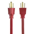 thumbnail image 5 of Hyper Tough 25FT 14AWG 3-Prong Red Outdoor Extension Cord with Triple Outlet, 15 Amps, 5 of 9