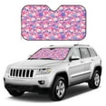 thumbnail image 4 of Bingfone Skull Blue Flower Car Windshield Sunshade,Sun Foldable Sun Shield Sun Visor for Car - Small, 4 of 8