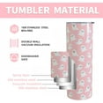 thumbnail image 4 of Halloween Ghosts 20oz Skinny Tumbler with Handle and Straw, Cute Spooky Stainless Steel Double Walled Vacuum Insulated Cup, Holiday Gifts for Women Girls, 4 of 6