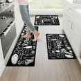 thumbnail image 2 of YIMEIS Kitchen Cooking Atmosphere Fall Kitchen Rugs Set of 3, Xmas Holiday Kitchen Mat Decor Home Decorations, Green Christmas Mats for Kitchen Floor - 16''*24'' and 20''*30'' and 17''*47'' in, 2 of 10