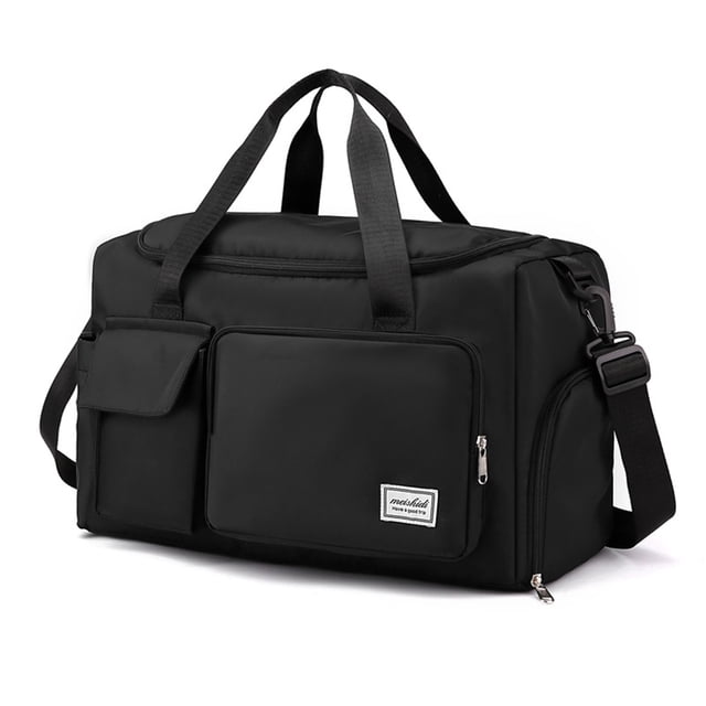 Bolsa deportiva para gimnasio, bolsa de lona con compartimento para zapatos, bolsa de viaje para fin de semana