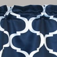 thumbnail image 3 of Geo Room Darkening Valance Navy Single 18x50+2, 3 of 4