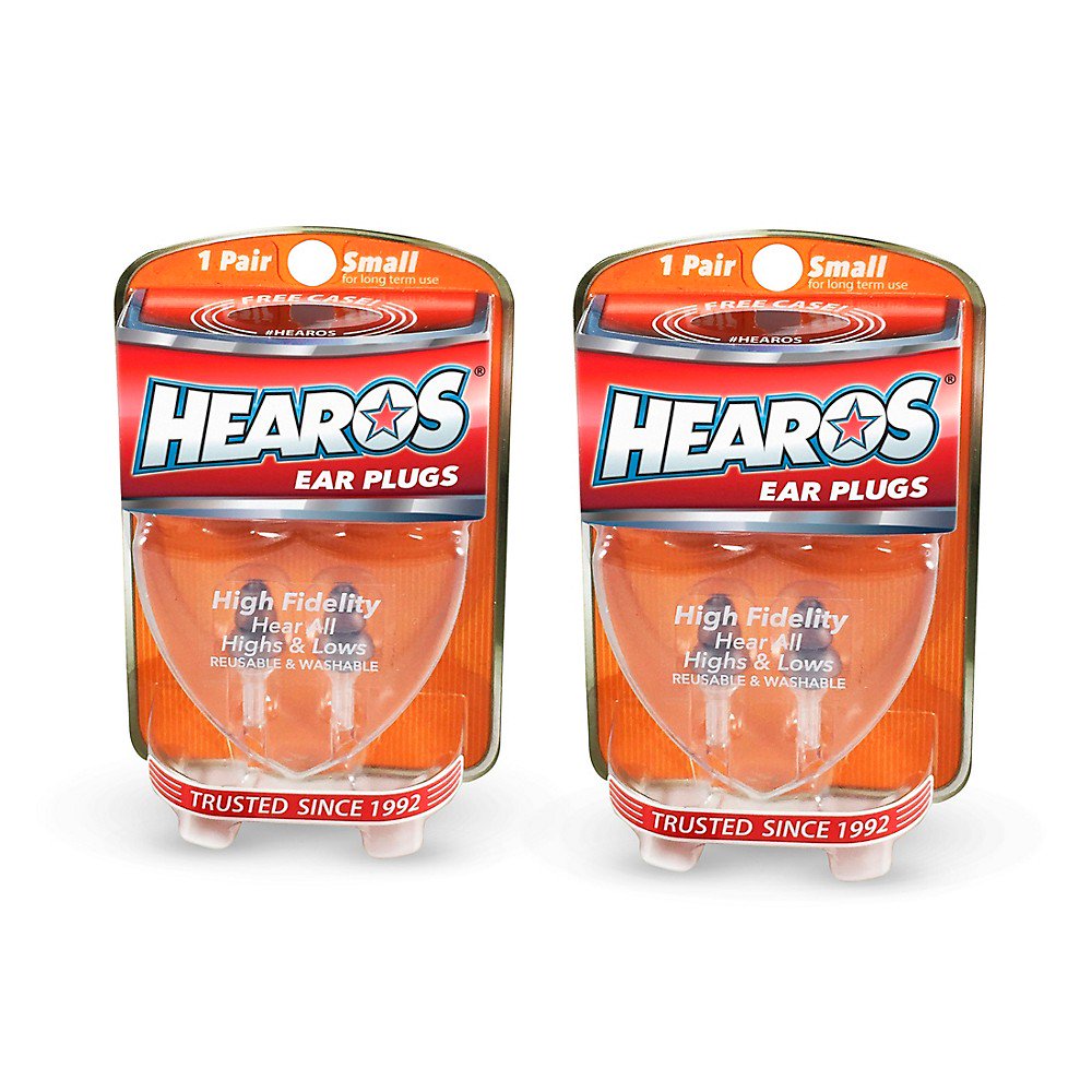 Hearos High FidelitySeries LongTerm Earplugs (2 Pairs)