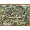 thumbnail image 2 of Hogenberg, Braun 18x14 Gold Ornate Wood Framed with Double Matting Museum Art Print Titled - Vilnius Vilna Lithuania, 2 of 4