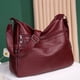 thumbnail image 4 of Bolsos de hombro de moda con dos bolsillos principales y cremallera de PU, bolso cruzado de gran capacidad, venta de bolsos 2024 para mujer, bolso de mujer, 4 of 5