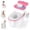 Raspberry Pink, variant on 3-in-1 Toddler Potty Training Toilet with Flushing Sound, Wipes Storage & Toilet Paper Holder, Realistic Potty Chair with Detachable Seat and Easy-Clean Design for Boys & Girls Ages 18+ Months