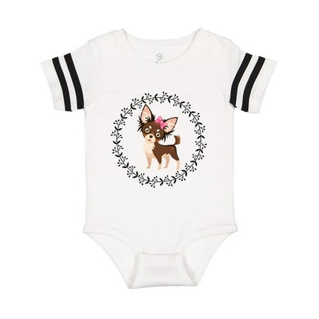 

Inktastic Long Haired Chihuahua Dog Gift Baby Girl Bodysuit