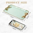 thumbnail image 2 of FacoFaco Vintage Decorative Tray, Jewelry Organizer Bow Decor Resin Plate (Green), 2 of 9