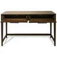 thumbnail image 6 of Bowery Hill Contemporary 2 Drawer Writing Desk in Plymouth Brown Oak, 6 of 17