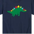 thumbnail image 3 of Instant Message - Colorful Stegosaurus  - Toddler And Youth Short Sleeve Graphic T-Shirt, 3 of 6