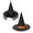 Black 1PCS & Orange 1PCS, variant on Halloween Hat Party Hats Witch Clothes for Girls 3PCS Halloween Party Decor