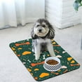thumbnail image 5 of Absorbent Pet Feeding Mat, Waterproof Dog Cat Food Bowl Placemat, Non-Slip Silicone Mat for Food and Water Dishes, Easy to Clean, Green, 23"x15", Yin-01, 5 of 9