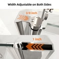 thumbnail image 5 of 32" W x 72" H Frameless Pivot Shower Door, with 1/4" Clear Tempered Glass, Chrome Finish, ACE, 5 of 9