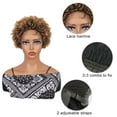 thumbnail image 6 of Unique Bargains Lace Front Wigs Heat Resistant Short Curly Wigs Brown, 6 of 8