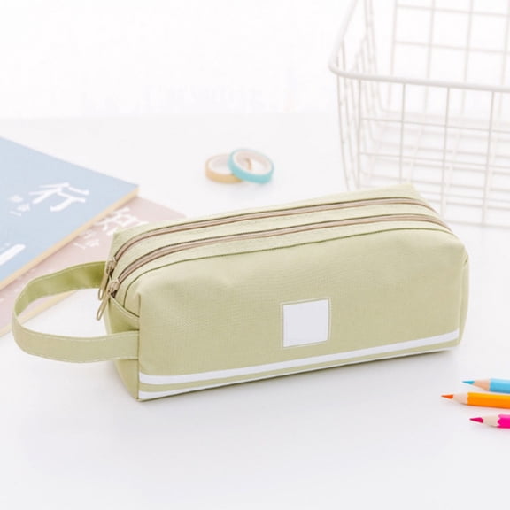 Soft Pencil Case,Colored Pencil Pouch Cute Pencil Box Zipper Pouch Pencil Bag,Pencil Holders Aesthetic Supplies Classroom Must Haves Hard Shell Pencil Case Pen, Pencil & Marker Cases Khaki