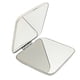 thumbnail image 1 of FELTECHELECTR Espejo de tocador plegable de acero inoxidable de doble cara (blanco), 1 of 7