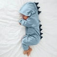 thumbnail image 2 of ASFGIMUJ Baby Boy Girl Dinosaur Hooded Romper Jumpsuit Outfits Clothes, 2 of 6