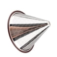 thumbnail image 3 of Rupoun Pour Over Coffee Dripper Stainless Steel Reusable Paperless Cone Coffee Filter with Rubber Loop for 1 to 3 Cups (5.12 inches / 13 cm), 3 of 4