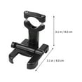 thumbnail image 5 of Raindrops 1Pc Black Aluminium Alloy Adjustable Phone Mount for Motorcycle Handlebar 360 Degrees Rotation, 5 of 8