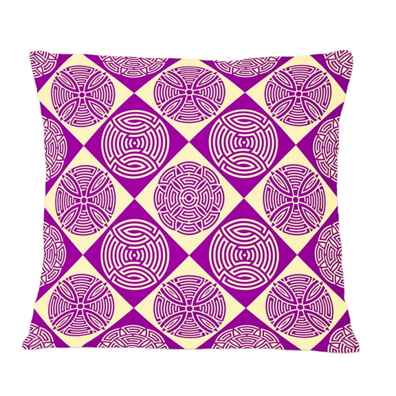 Designart Retro Abstract Pattern Design I' Mid-Century Modern Throw Pillow - 12x20
