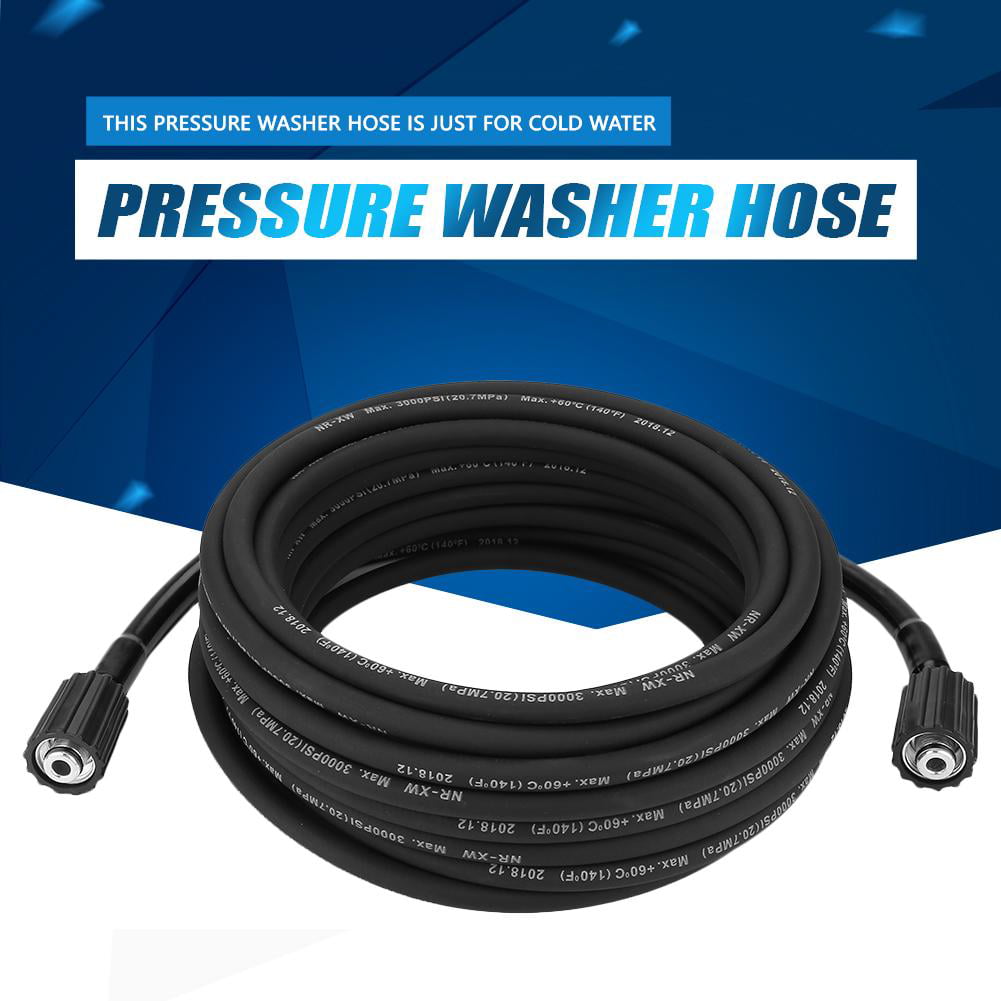 High Power Pressure Washer Extension Hose Replacement With Adapter 25FT 3000 PSI 