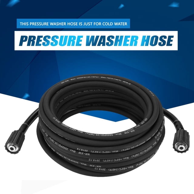 HURRISE Tuyau d'Extension de Remplacement pour Laveuse à Haute Pression de 10 m pour Pistolet de Nettoyage M22, Tuyau de Laveuse à Pression, Tuyau de Laveuse à Haute Pression