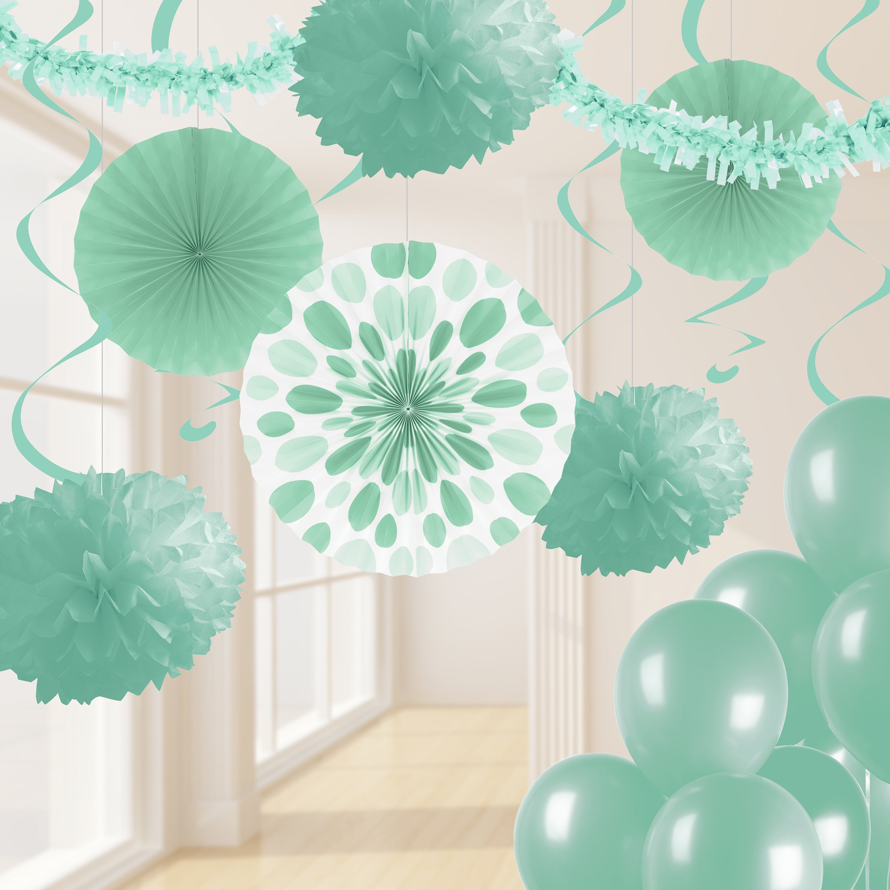 Mint Green Party Decorations Kit, 32 pcs