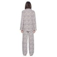 thumbnail image 4 of Casual Nights Women's Long Sleeve Rayon Button Down Pajama Set, 4 of 5