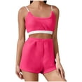 thumbnail image 2 of Pijama de moda para mujer con tapete en el pecho, suelto, con tiras elásticas, color liso, para invierno, para el hogar, top de poliéster para mujer, 2 of 7