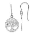 thumbnail image 3 of Sterling Silver Rhodium Plated Tree Dangle Earrings, 3 of 4