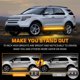 thumbnail image 5 of Nueva tira de luces estroboscópicas de emergencia para pedales de coche de 2 piezas, 60 pulgadas, 720 LED, luces de advertencia intermitentes de color blanco ámbar, 12 V, para SUV, 5 of 5