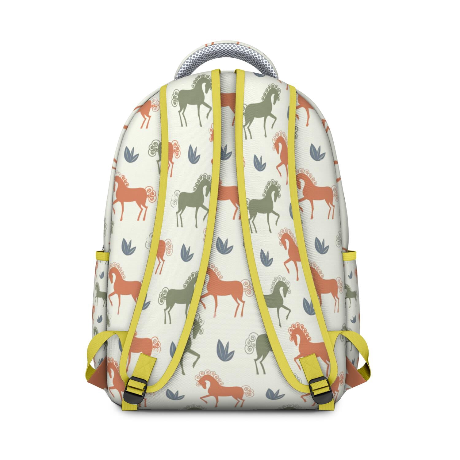 Wild Horse Journey Backpack - Durable Waterproof School Bag with Mustang Print - Perfect Bookbag for Equestrian Loving College Students