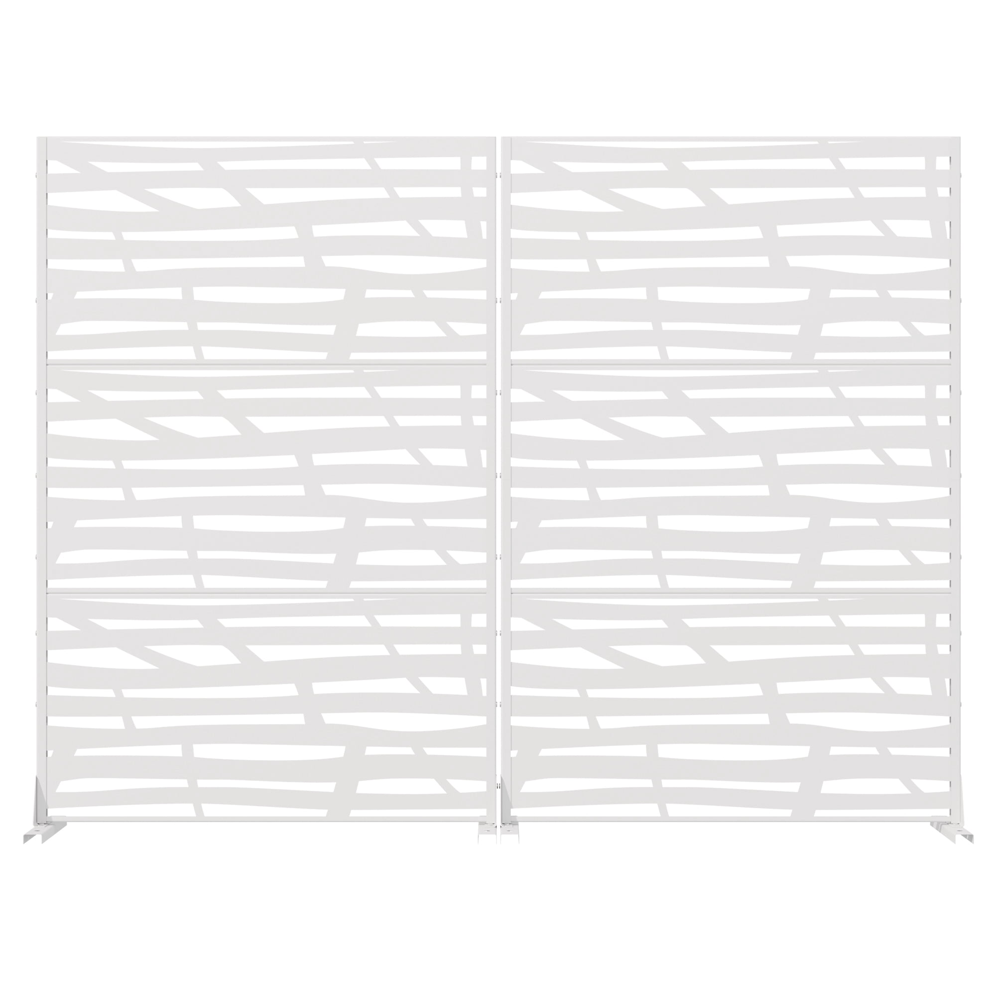 Metal Privacy Screen Fence Panel with Stylish Pattern