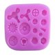 thumbnail image 1 of 6x Molde de Silicona para Pastel de Fondant, Molde para Decoración de Pasteles Sugarcraft, Molde de Tornillo de Engranaje 6 piezas, 1 of 6