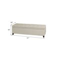 thumbnail image 4 of Brussels Sand Linen Storage Ottoman, 4 of 4